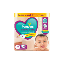 Pampers Active Baby (90 Pants, M, 6 - 11 kg)