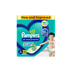 Pampers All Round Protection (36 Pants, L, 9-14 kg)