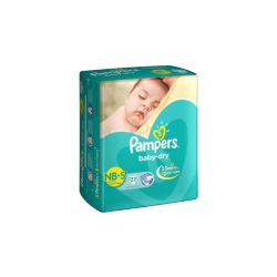 Pampers Baby Dry (22 Pants, NB-S, Up to 8 kg)