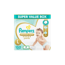 Pampers Premium Care (132 Pants, L, 9-14 kg)