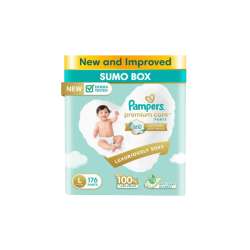 Pampers Premium Care (176 Pants, L, 9-14 kg)