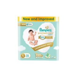 Pampers Premium Care (26 Pants, L, 9-14 kg)