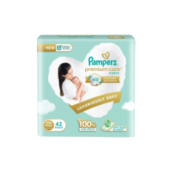 Pampers Premium Care (42 Pants, NB, Upto 5 kg)