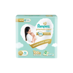 Pampers Premium Care (70 Pants, NB, Upto 5 kg)