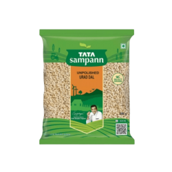 Tata Sampann Unpolished Split Urad Dal (Dhuli) - 1 Kilogram