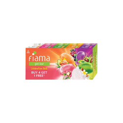 Fiama Celebration Pack Gel Bar (5 x 125 g) Buy 4 get 1 Free - 625 Gram