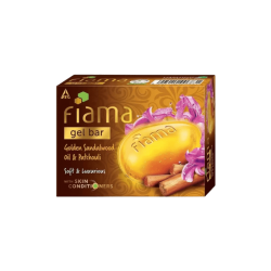 Fiama Golden Sandalwood Oil & Patchouli Soft & Luxurious with Skin Conditioners Gel Bar (3 x 125 g) - 375 Gram