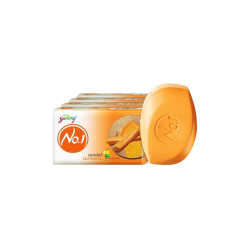 Godrej No.1 Sandal Turmeric Soap (4 x 150 g) - 600 Gram