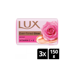 Lux Even-Toned Glow Rose & Vitamin C + E Soap (3 x 150 g) - 450 Gram