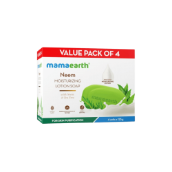 Mamaearth Neem Moisturizing Lotion Soap (4 x 125 g) - 500 Gram