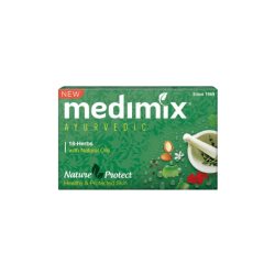 Medimix Ayurvedic 18 Herbs with Natural Oils for Healthy & Protected Skin Soap - 125 Gram