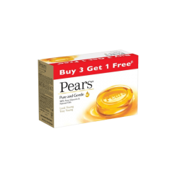 Pears Pure and Gentle Soap Bar (4 x 75 g) Buy 3 Get 1 Free - 300 Gram