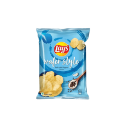 Lay's Wafer Style Salt with Pepper Flavour Potato Chips - 40 Gram