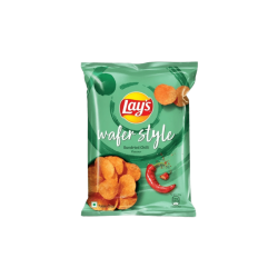 Lay's Wafer Style Sundried Chilli Flavour Potato Chips - 40 Gram