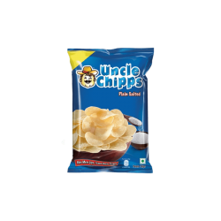 Uncle Chipps Plain Salted Potato Chips - 80 Gram